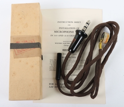 WW2 USAAF wiring Loom for the A9/A10 Oxygen Mask.