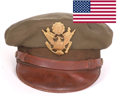 WW2 USAAF Officers Crusher Cap, 'Flighter by Bancroft'.
