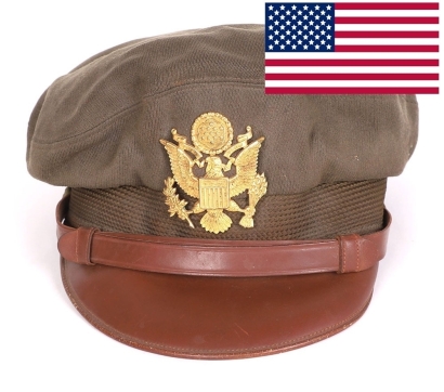 WW2 USAAF Officers Peaked '50 Mission Crusher' Cap.