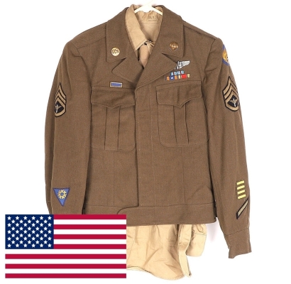 WW2 USAAF EM Ike Jacket, Air Gunner, 8th Air Force.