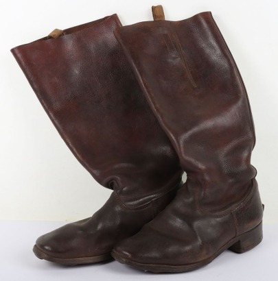 WW2 Japanese Officers high Leg leather Boots.