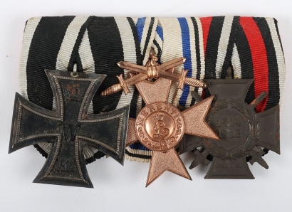 Imperial German Bavarian Court Mounted Medal Group of Three
