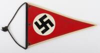 Third Reich NSDAP Bicycle Pennant