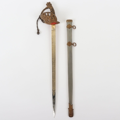 Miniature Imperial German Bismarck Pattern Sword