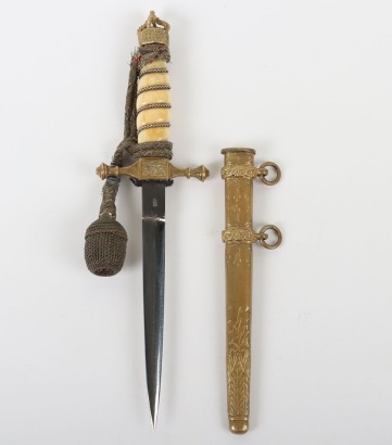 Imperial German Short Pattern Naval Dirk by WKC, Solingen
