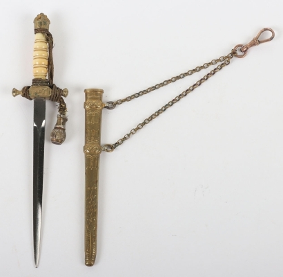 Miniature Fob Imperial German Naval Officers Dagger