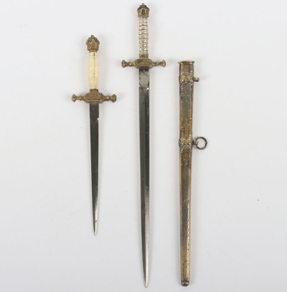 2x Miniature Imperial Navy Dagger Letter Openers