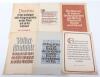 25x Third Reich NSDAP Illustrated “Wochenspruch” Printed Pages