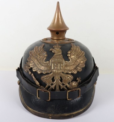 Imperial German Regimentally Marked Prussian Other Ranks Pickelhaube