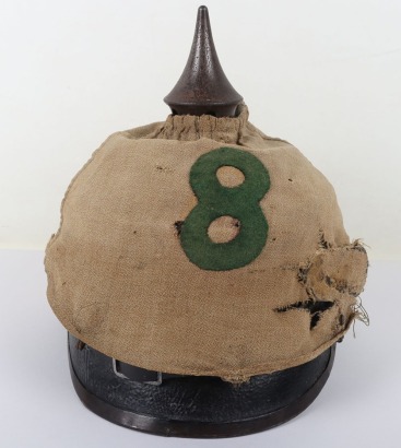 WW1 German M-15 Prussian Grenadiers Other Ranks Pickelhaube with Trench Cover