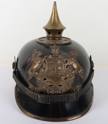 Imperial German Ersatz Tin Pickelhaube for Wurttemberg