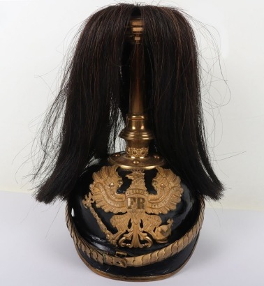 Imperial German Prussian Pickelhaube with Parade Bush Plume
