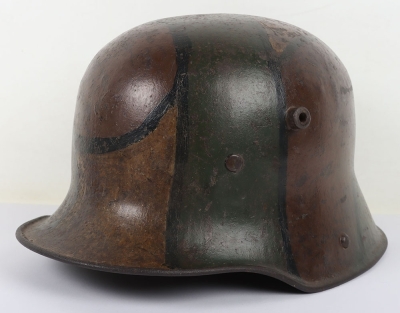 WW1 German M-17 Camouflaged Steel Combat Helmet - 2