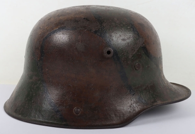 WW1 German M-17 Camouflaged Steel Combat Helmet - 4