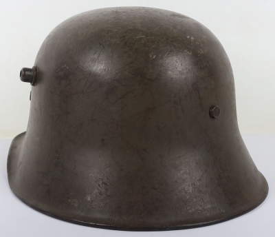 Scarce WW1 German M-18 Steel Combat Helmet - 7