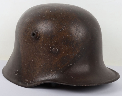 WW1 German M-17 Camouflaged Steel Combat Helmet - 2