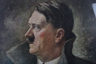 Large Framed Adolf Hitler Print from Willy Exner - 2