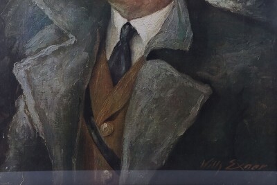 Large Framed Adolf Hitler Print from Willy Exner - 3