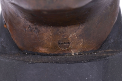 Large Bronzed Adolf Hitler Head Liberated from Kiel, Germany in 1945 - 2