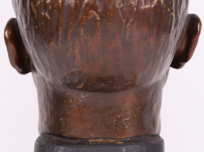 Large Bronzed Adolf Hitler Head Liberated from Kiel, Germany in 1945 - 6