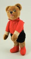 A rare clockwork Schuco dressed Teddy bear, circa 1930,