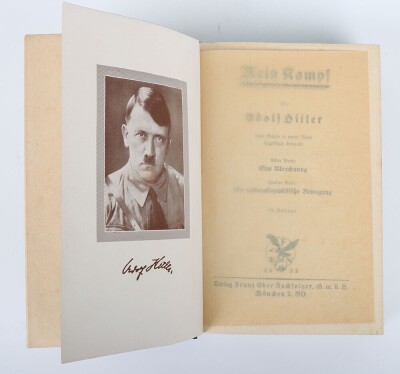 Third Reich Adolf Hitler Mein Kampf 1933 Edition - 4