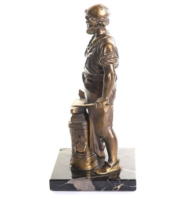 German Third Reich Period Bronze Statue of a Swordsmith - 3