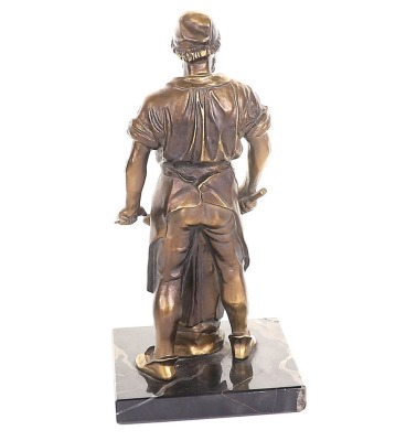 German Third Reich Period Bronze Statue of a Swordsmith - 4