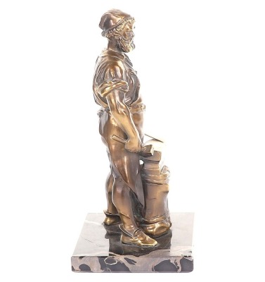 German Third Reich Period Bronze Statue of a Swordsmith - 5