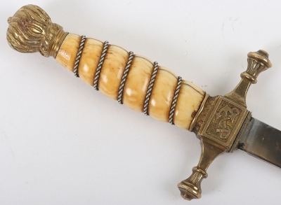Weimar Republic Small Naval Dirk - 3