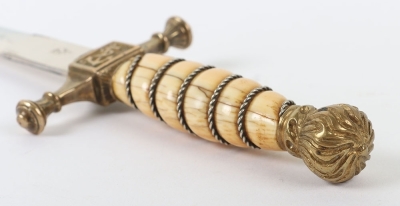 Weimar Republic Small Naval Dirk - 9
