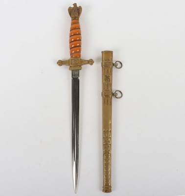 Rare 3/4 Size Miniature Kriegsmarine Officers Dress Dagger by Alcoso, Solingen, - 4