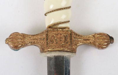 Miniature Kriegsmarine Dagger by E & F Horster, Solingen - 6