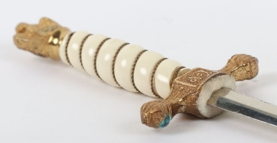 Miniature Kriegsmarine Dagger by E & F Horster, Solingen - 9