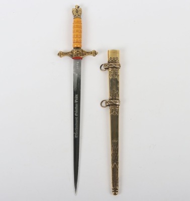 Miniature Kriegsmarine Dress Dagger Letter Opener with Gunther Prien Interest, - 3