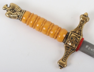 Miniature Kriegsmarine Dress Dagger Letter Opener with Gunther Prien Interest, - 4