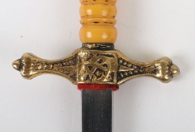 Miniature Kriegsmarine Dress Dagger Letter Opener with Gunther Prien Interest, - 7
