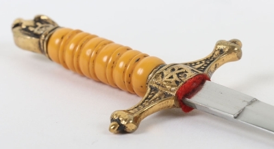 Miniature Kriegsmarine Dress Dagger Letter Opener with Gunther Prien Interest, - 9
