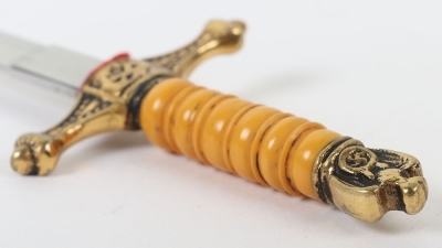 Miniature Kriegsmarine Dress Dagger Letter Opener with Gunther Prien Interest, - 10