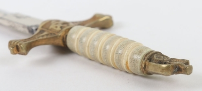 Miniature WW2 German Kriegsmarine Naval Dagger Letter Opener - 10