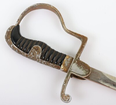 WW2 German Army Officers Sword by F W Holler, Solingen - 5