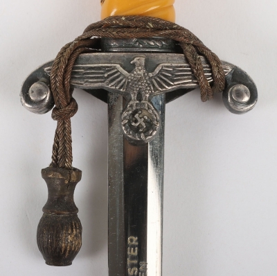 Miniature German Army Officers Dagger by E & F Horster, Solingen - 6