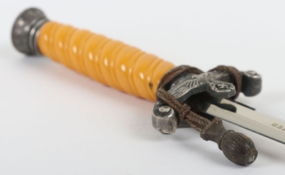 Miniature German Army Officers Dagger by E & F Horster, Solingen - 9