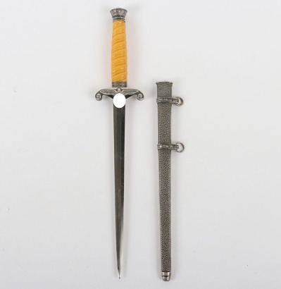 Miniaiture German Army Officers Dagger with Named Cross Guard