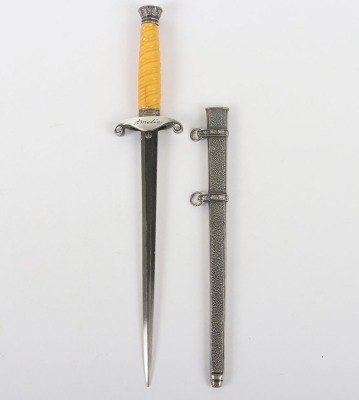 Miniaiture German Army Officers Dagger with Named Cross Guard - 3
