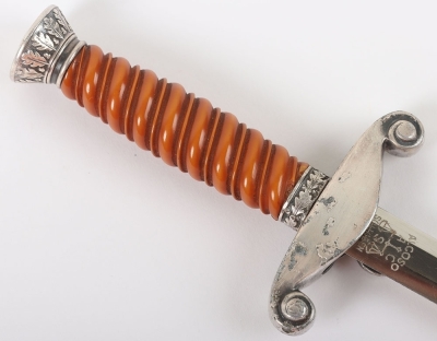 Miniature 3/4 Size Army Officers Dagger by Alcoso, Solingen, - 4