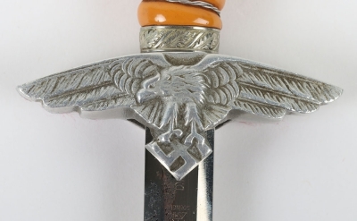 Miniature 2nd Pattern Luftwaffe Officers Dress Dagger by SMF, Solingen - 6
