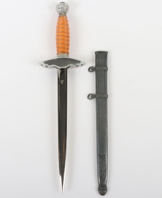 Miniature Luftwaffe 2nd Pattern Dagger with Advertisement to Blade - 3