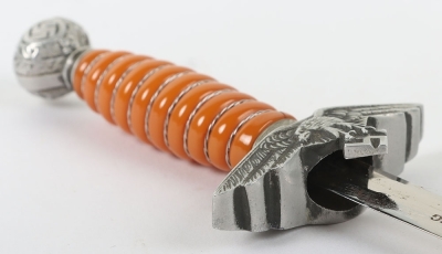 Miniature Luftwaffe 2nd Pattern Dagger with Advertisement to Blade - 10