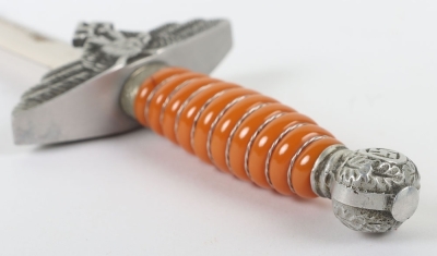 Miniature Luftwaffe 2nd Pattern Dagger with Advertisement to Blade - 11